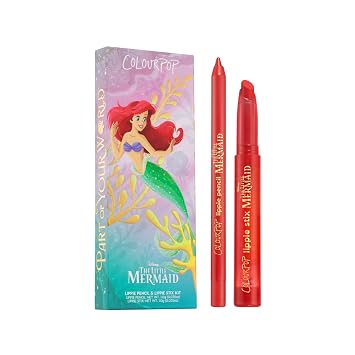 ColourPop x El delineador de labios y lápiz labial de la Sirenita, parte de