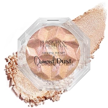 Physicians Formula Mineral Wear® Diamond Dust - Minerales iluminadores, acabado natural y radiante - Resplandor luminoso