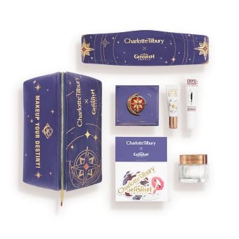 Charlotte Tilbury x Genshin Impact Starry Miracle Box - Kit de cuidado de la piel, 8 piezas