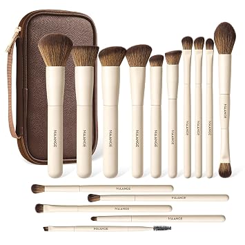 MAANGE Juego de brochas de maquillaje de 15 piezas, kit profesional de