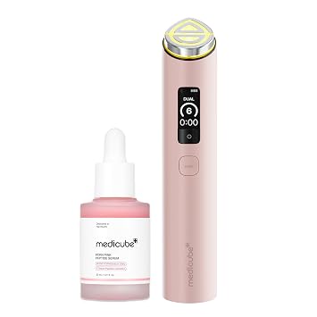 medicube Rose PDRN Serum & Device Duo - Booster Pro X2 Suero PDRN rosa y vegano