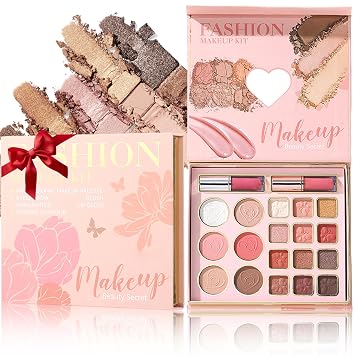 Paleta de sombra de ojos todo en una cara, juego de regalo de maquillaje de