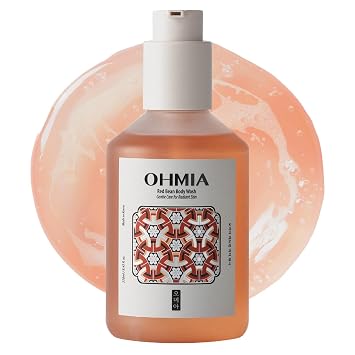 Red Bean Gel de baño coreano para mujeres, gel de ducha hidratante para piel seca y sensible, aroma a mandarina y orquídea, limpiador K-Beauty de grado cuidado de la piel, vegano, 8.45 onzas