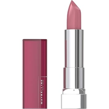 Maybelline Color Sensational Lápiz labial, maquillaje de labios, acabado crema, lápiz labial hidratante, rosa romántica, rosa, 1 unidad