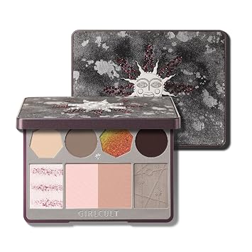 GIRLCULT Paleta de maquillaje todo en uno, paleta de maquillaje de cara completa con sombra de ojos, colorete, bronceador e iluminador, paleta facial mate y brillante para viajes y maquillaje diario