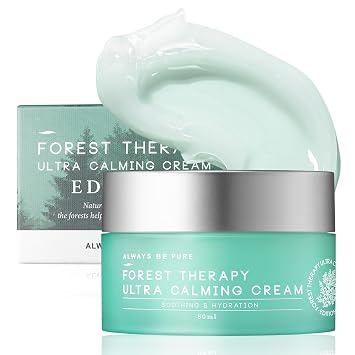 Forest Therapy Crema hidratante calmante ultra calmante para piel sensible y propensa al acné, alivio del enrojecimiento, hidratación profunda, cuidado de problemas - Cuidado de la piel coreano, 2.70 onzas