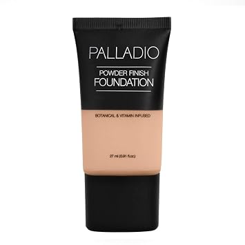 Palladio Liquid Foundation Onza, beige arena, 0.91 onzas líquidas
