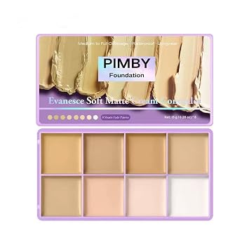 Pimby Corrector de cobertura completa, ligero, mezclable, acabado natural