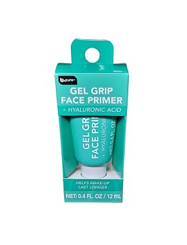 Imprimación facial con agarre de gel con ácido hialurónico, base de maquillaje para una cobertura duradera, 0.4 onzas líquidas