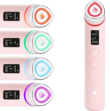 medicube Booster Pro - 6 in 1 Real Glass Glow Beauty Massager, Pink