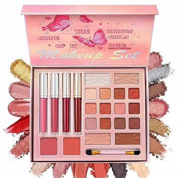 Paleta de maquillaje todo en uno, conjunto de sombras de ojos (02)