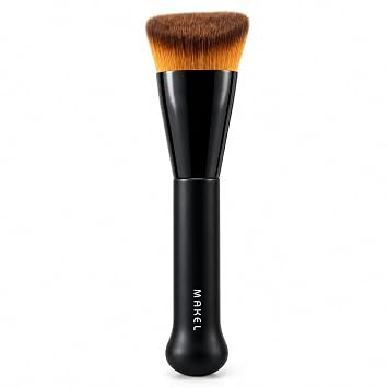 Kabuki - Brocha para base de maquillaje (diseñada en Japón) para maquillaje líquido (forma de casa)