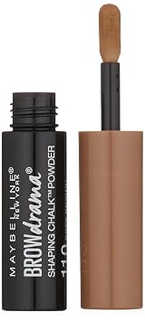 Maybelline New York Brow Drama Shaping Chalk Power, marrón suave, 0.035 onzas líquidas