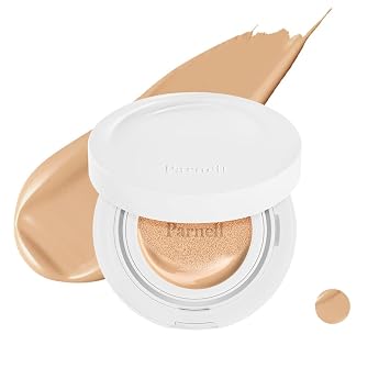 Parnell Cojín de Suero Cicamanu - Base Hidratante para Calmar, Cobertura, Piel de Cristal | Ligera para Piel Sensible y Seca (0.52 Fl Oz) (25N) | K-beauty