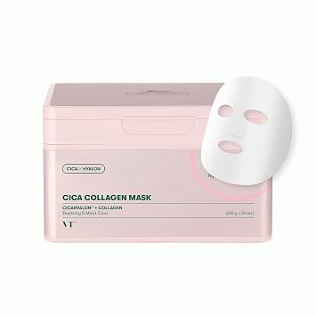 VT COSMETICS CICA Collagen Daily Mask, 30 Sheet Masks