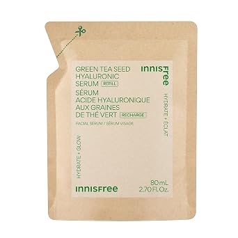 innisfree Green Tea Seed Hydrating Serum with Hyaluronic Acid & Niacinamide | Korean Face Serum for Glow and Skin Barrier Suport | Available in Refill and Gift Sets