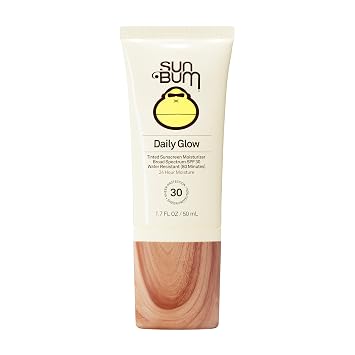 Sun Bum SPF 30 Daily Glow Tinted Face Sunscreen Lotion- Travel Size, 1.7 oz