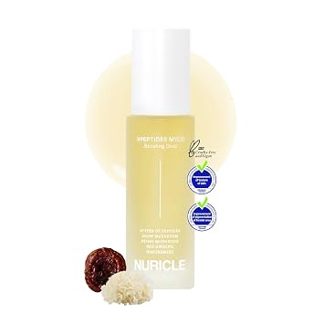 9PEPTIDES MYCO Boosting Dose 1.0 fl oz (1.014 fl oz) Suero peptídico antienvejecimiento para la cara - Refuerzo coreano hidratante con complejo de niacinamida y hongos - Soporte de colágeno