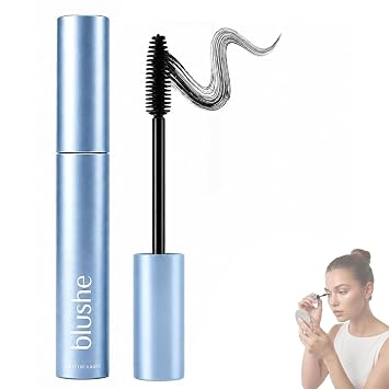 Blushe Lash Serum Mascara, máscara de alargamiento de fibra coreana, máscara coreana rubor mejorada, maquillaje de pestañas impermeable a prueba de manchas