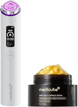 medicube Radiance Device Duo: Vita C Capsule Cream & Booster Pro X2 Blanco