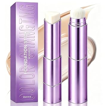 Facelove - Palo de base de maquillaje 2 en 1 que cambia de color con