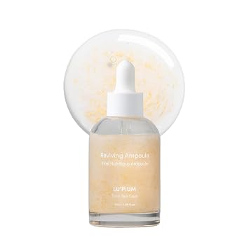 Ampolla Reviving 1.7 fl oz 1.69 fl. oz. - Ampolla calmante de colágeno dorado y cica para el equilibrio de la piel, hidratación y aumento de la vitalidad, suero coreano antienvejecimiento
