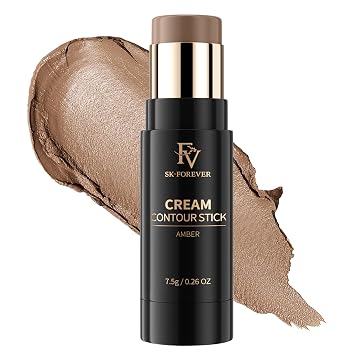 FV Contour Stick Tono Fresco, Fórmula Cremosa y Mezclable para un Acabado Natural y Resistente al Agua, Maquillaje Facial Esculpido de Larga Duración para Piel Clara a Media, Sin Crueldad y Apto para