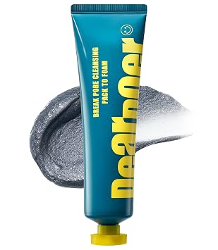 Paquete de limpieza de poros para espuma – Mascarilla de lavado y exfoliante y limpiador 3 en 1 para el cuidado de la piel coreana con carbón y ácido salicílico – AHA, BHA, PHA para piel grasa y congestionada (3.38 fl oz)