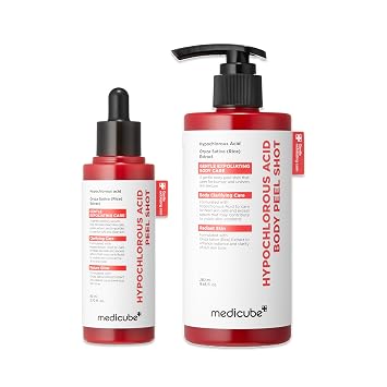medicube - Dúo de cáscara de ácido hipocloroso para HOCI Facial y Body Peel