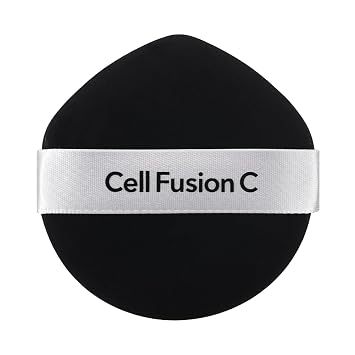 Cell Fusion C Esponja base multiusos | Esponja de maquillaje Rubycell para base, crema BB y polvo | Batidora de soplo de cojín grande | Cobertura fácil y construible | Lavable y reutilizable