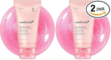 medicube Máscara de envoltura PDRN Cafeína - Mascarilla facial para despegar durante la noche (paquete de 2)