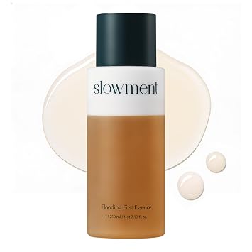 Flooding First Essence - Esencia facial hidratante coreana para piel cristalina, cuidado ligero de la piel de primer paso para piel seca y sensible, humedad profunda y refuerzo de brillo, 7.1