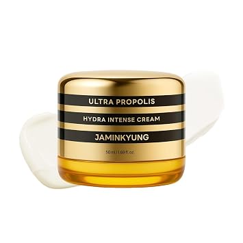 Crema facial triple de propóleo y mucina de caracol, hidratante coreano para la piel de vidrio con 8 capas de ácido hialurónico y pantenol para una hidratación profunda, brillo y reparación