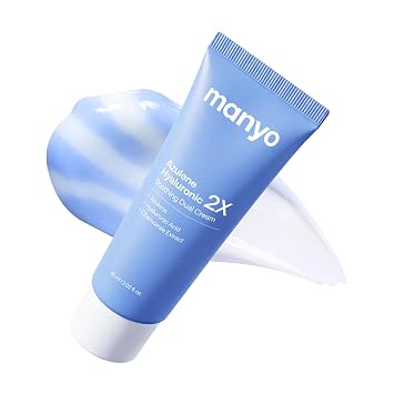 MANYO Azulene Hyaluronic 2X Crema doble calmante para piel sensible, 2.02