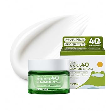PRETTYSKIN Crema hidratante de gel coreano, crema facial de Cica, 1.75 oz