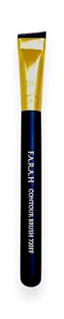 F.A.R.A.H® Cepillo de contorno de nariz 720FF - Cepillo de contorno y forro de precisión para nariz y mejillas - Cerdas veganas, mango de madera