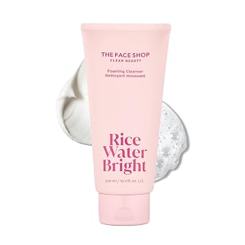 THE FACE SHOP Rice Water Bright Foaming Cleanser, Face Wash, 10.1 fl. oz.