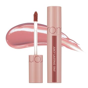 rom&nd JUICY LASTING TINT #23 NUCADAMIA | Barra de labios hidratante con brillo K-Beauty | Tinte rojo marrón de MLBB para un brillo intenso y duradero