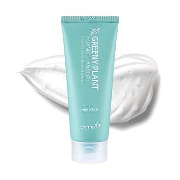 Limpiador de espuma prémium (459.3 ft), producto K-beauty. Contiene 7 plantas verdes/cuidado de poros, limpiador para problemas y piel sensible/control de sebo/pH bajo/mantiene tu piel