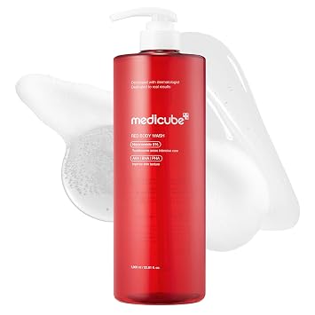 medicube Red Body Wash 3.0 - Gel clarificador para pieles estresadas, 33.81