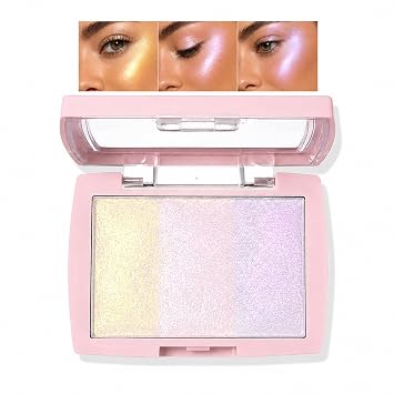 Paleta de sombra de ojos holográfica de 3 colores, 02 #