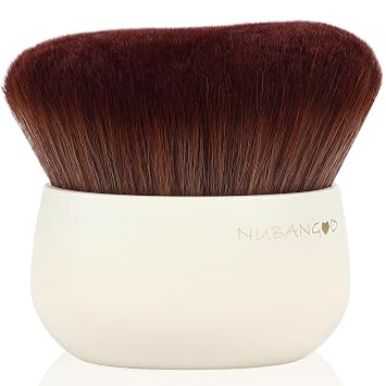 Brocha de maquillaje corporal extra grande, cepillo de bronceado, autobronceador, brocha bronceadora base líquida en polvo, loción corporal, mousse autobronceador, cepillo de mezcla de cuerpo completo (blanco)