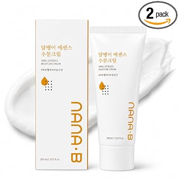 Korean Snail Essence - Crema hidratante facial diaria ligera con mucina de caracol, pantenol y aceite de almendras dulces, hidratante y calmante K-Beauty Cuidado de la piel para piel cristalina, 3.51