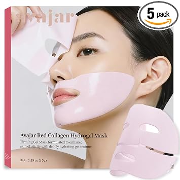 Avajar Mascarilla de colágeno facial - PDRN, HA, elasticidad y cuidado de
