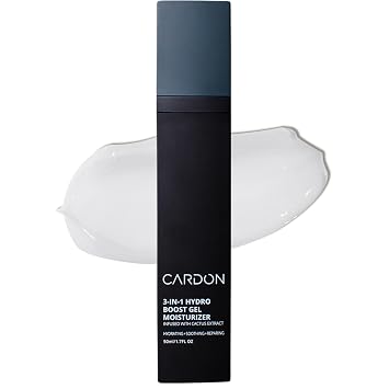 Cardon | Hidratante facial antienvejecimiento para hombres | Loción facial coreana para el cuidado de la piel | Gel Hydro Boost | Extracto de cactus curativo, reduce las arrugas, repara cicatrices del acné | Crema facial ultraligera (1 unidad)
