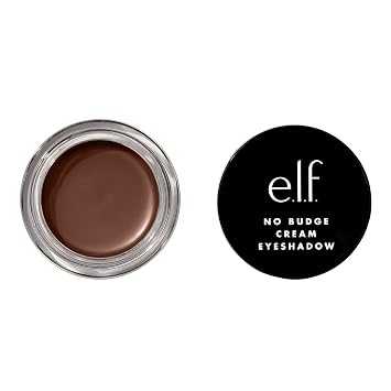 e.l.f. Sombra de ojos en crema No Budge, sombra de ojos 3 en 1, prebase y delineador con color resistente a pliegues y poder de permanencia, vegano y libre de crueldad, Sand Dune
