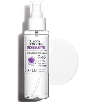 APLB Colágeno EGF Peptide Mist Essence | COLLAGEN PEPT CEN™ 27.2% 3.55 FL.OZ/Cuidado de la piel coreano, cuidado de la elasticidad, Reponer la humedad, revitalizar para una suavidad y mejorar la textura de la piel