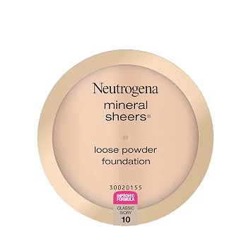 Neutrogena Mineral Sheers - Base de maquillaje en polvo suelto, marfil