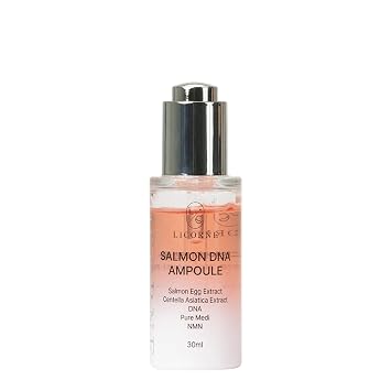 Licorne Ampolla de ADN de salmón, suero de ampolla PDRN con centella asiática, suero facial coreano, ampolla ligera hidratante para una piel suave y de aspecto tranquilo, cuidado de la piel K-Beauty, 1.35 onzas líquidas