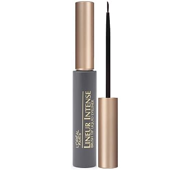 Delineador líquido con punta de pincel Lineur Intense, 0.24 onza, de L'Oréal Paris, Negro